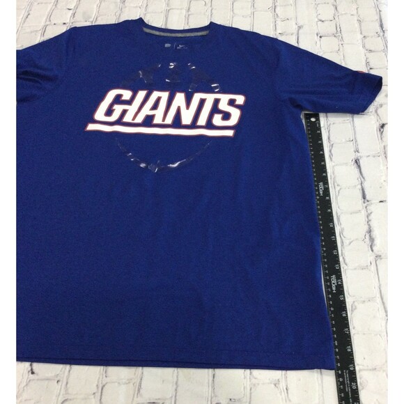 NFL T-Shirt Men’s Size L Color Blue Nike NY Giants Dri-Fit Graphic Short Sleeve - Picture 7 of 9